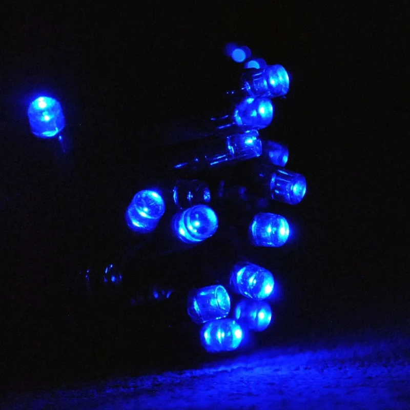 JnDee Safe Voltage 1000 Bright LEDs 100M Blue String Fairy Lights for Christmas Tree Party Wedding Events 8 Modes with Memory, 8H Timer