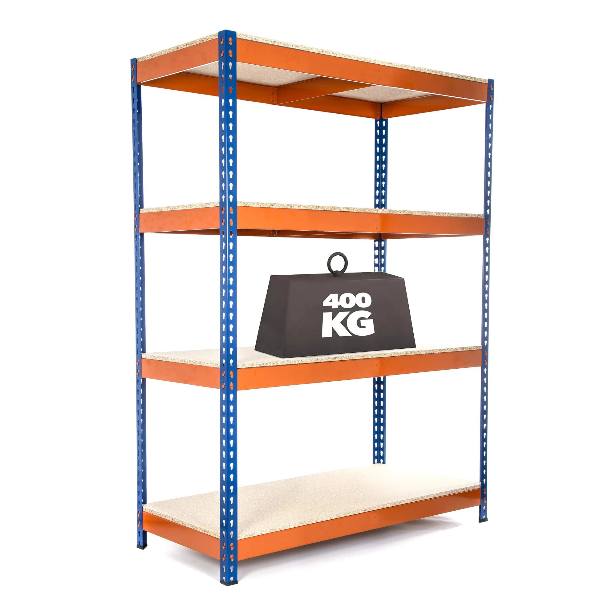 Racking Solutions Extra Heavy Duty Industrial Garage Racking/Shelving Unit 400KG Per Shelf (1800mm H x 1200mm W x 600mm D)