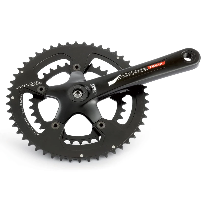 Miche Team CPT Double 9/10 Speed Crankset, Black, 172mm 34/50t
