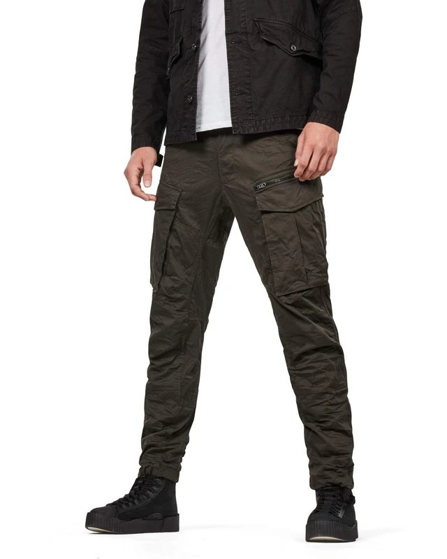 G-STAR Men's Rovic Zip 3D Regular Tapered Pants, Size: 26/30, Color Gray