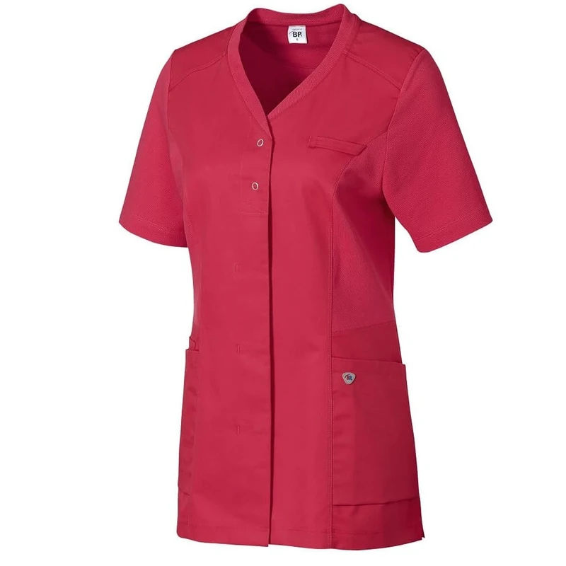 BP 1750-435-188 Women'S Casual Tunic, 1/2 Sleeve, Piqué Inserts And Arm-Lift System, 180,00 G/M², Fabric Blend, Coral, Size S - Image 1