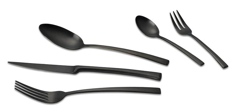 Echtwerk EW-BS-0840S Avelino Cutlery Set, Flatware, Stainless Steel, Black