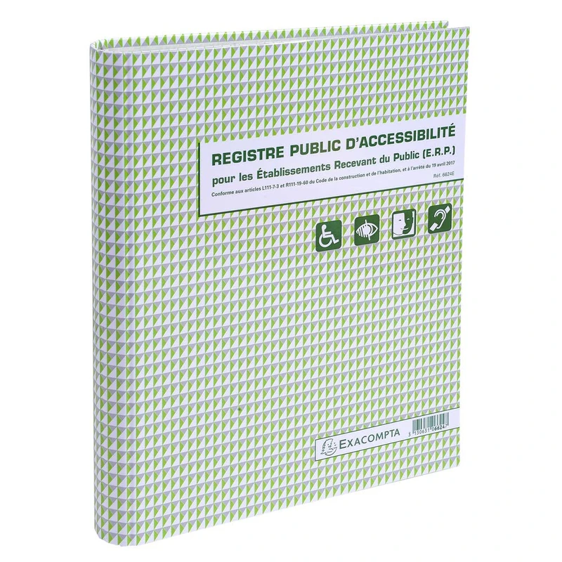 Exacompta - Ref. 6624E - 1 Public Registry of Accessibility (ERP). -