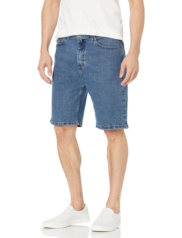 Wrangler Authentics Men's Comfort Flex Denim Short, Light Stonewash, 34 - Image 1