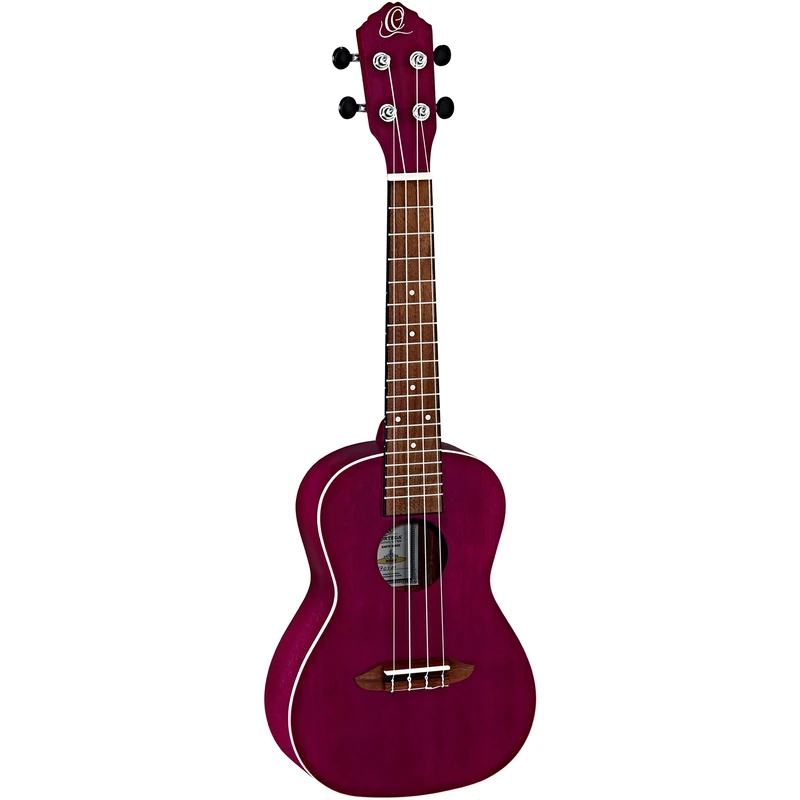 Ortega Guitars Concert Ukulele Acoustic – Earth Series – Okoume, Berry-Coloured (RURUBY)