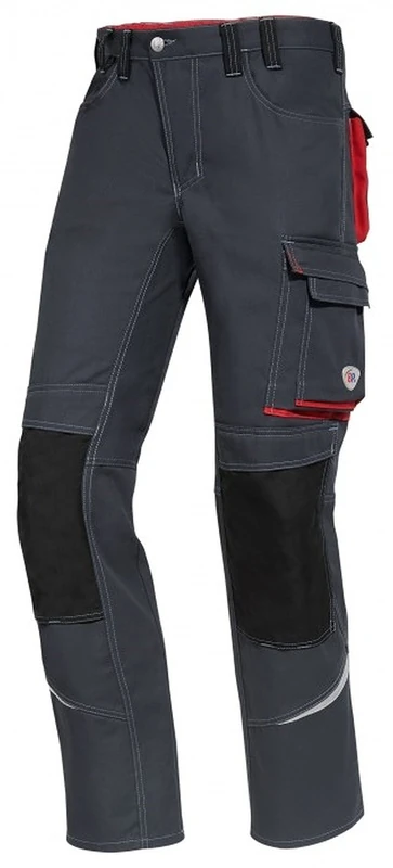 BP 1815-720-113 Work Trousers, Jeans Style With Back Yoke, 305,00 G/M², Reinforced Cotton, Royal Blue/Dark Blue, Size 33