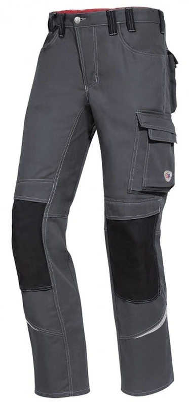 BP 1867-560-52 Work Trousers, Jeans Style, Cordura Material, 310,00 G/M², Fabric Blend, Mid Grey/Black, Size 37/38S