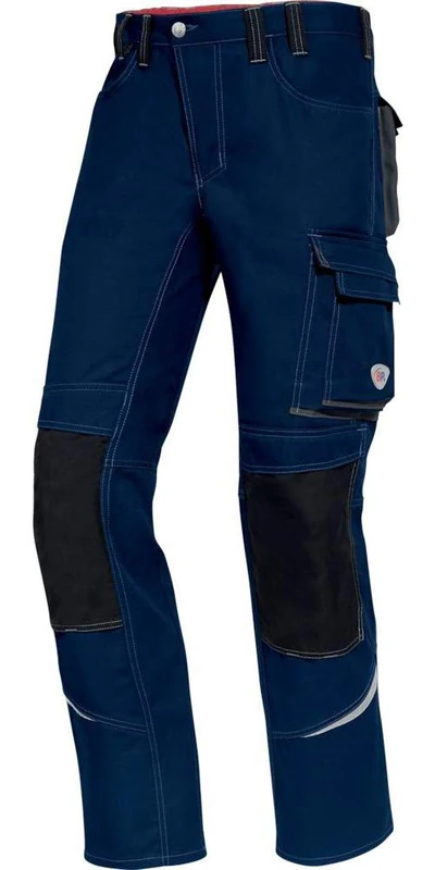 BP 1493-720-53 Work Trousers, Jeans Style With Multiple Pockets, 305,00 G/M², Reinforced Cotton, Dark Grey, Size 34