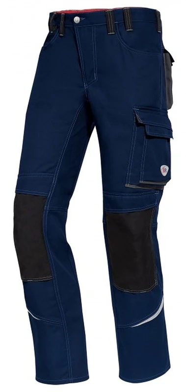 BP 1493-720-10 Work Trousers, Jeans Style With Multiple Pockets, 305,00 G/M², Reinforced Cotton, Darkblue, Size 45/46