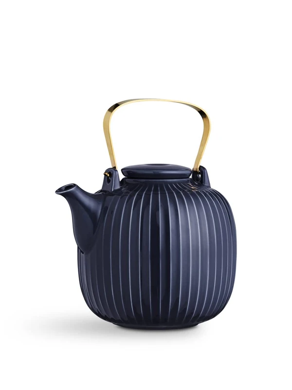 Kähler Hammershøi Legendary Design Timeless Teapot 1.2 Litre Blue