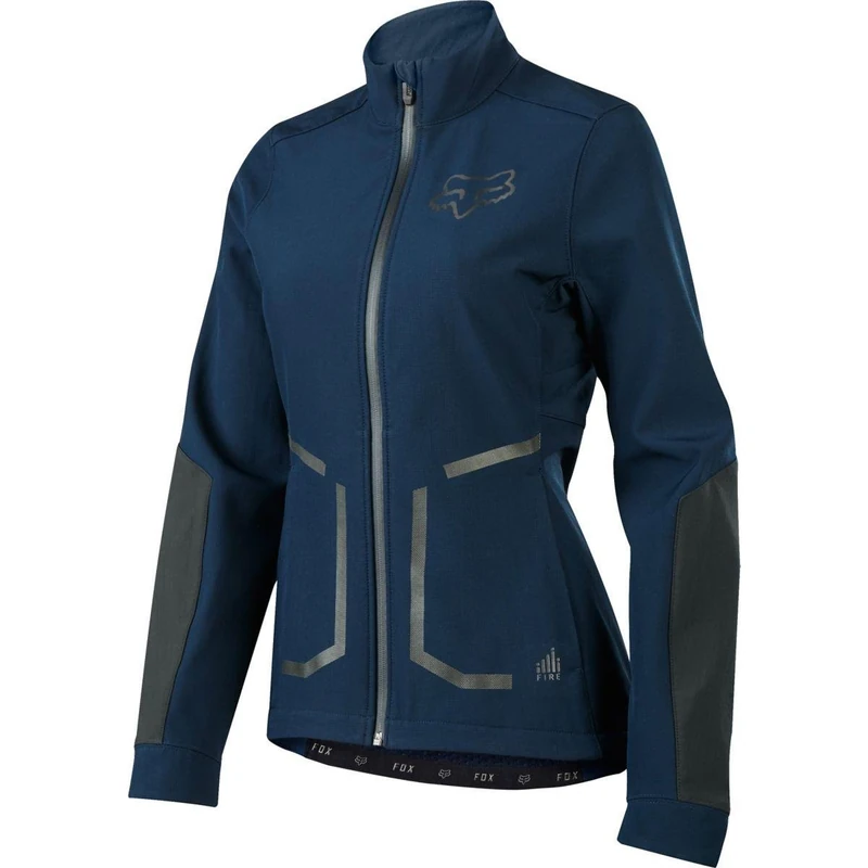 Fox Attack FIRE Jacket Lady Softshell, Navy, Size S - Image 1