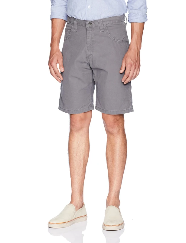 Wrangler Authentics Men's Loose Fit Carpenter Short Casual, Rock Gray, 30