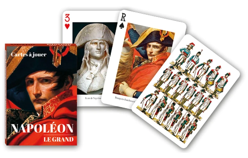 Piatnik - Themed Card Game - Napoleon Card Game - 55 Cards on Napoleon - 1668 - Image 1