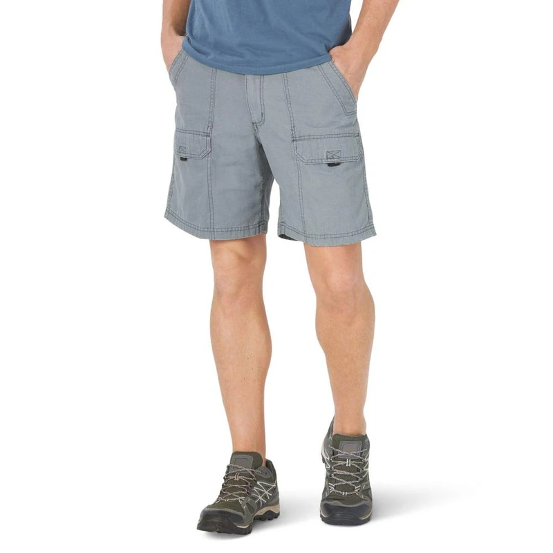 Wrangler Authentics Men's Canvas Utility Hiker Short Cargo, Lagoon, 36