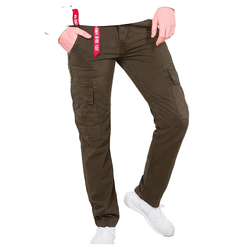 Alpha Industries Agent Mens Casual Trousers Black Olive