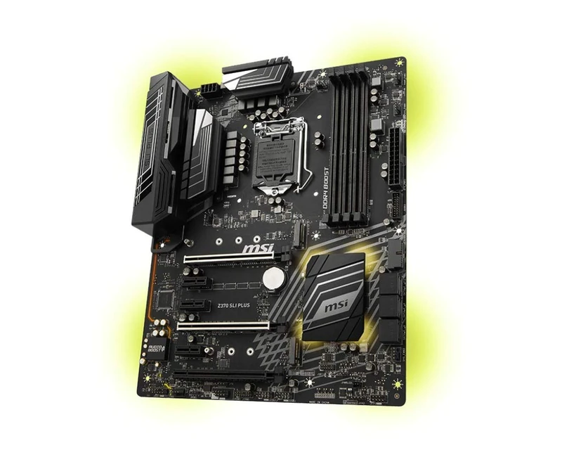 MSI Intel 1151 Socket Z370 Chipset SLI Plus D4 ATX Motherboard - Black