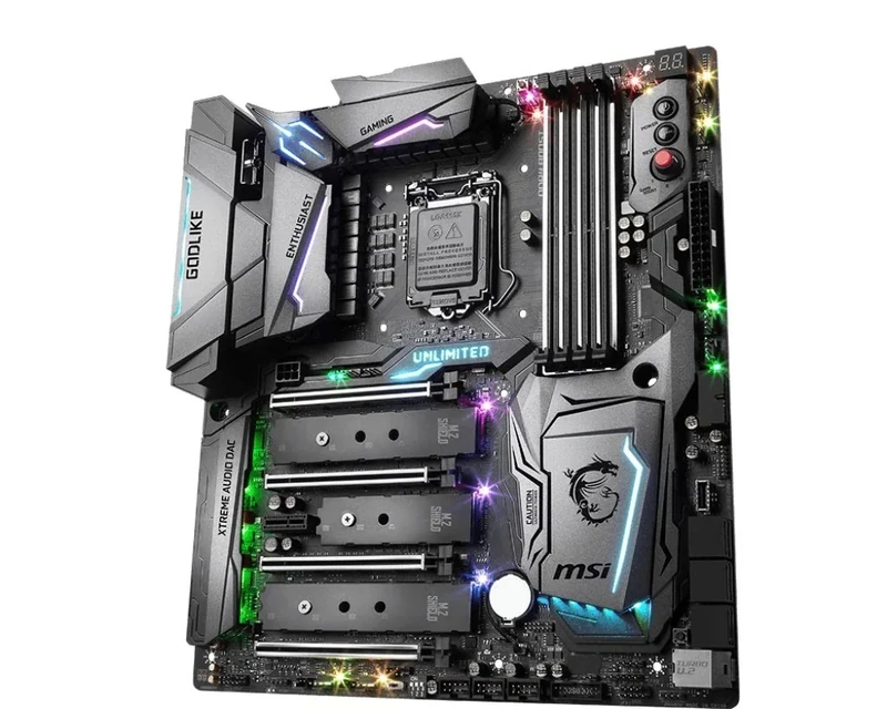 MSI Z370 GODLIKE GAMING Socket 1151/Z370/DDR4/S-ATA 600/Extended ATX Motherboard - Black
