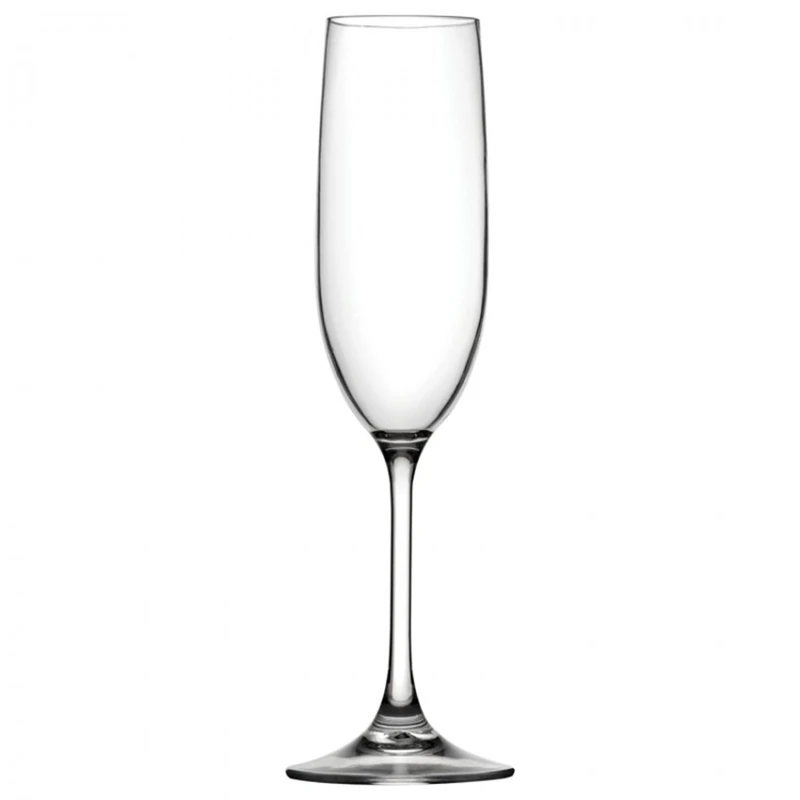 Utopia Sommelier Polycarbonate Champagne Flutes 8oz / 230ml - Set of 12 - Plastic Champagne Glasses - Image 1