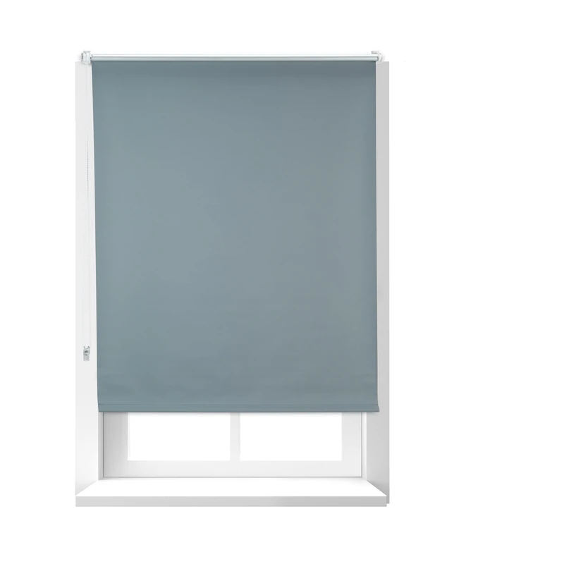Relaxdays Darkening Blinds with Heat Protection, Thermal Roller, No-Drilling, Side-Pull Roller Blinds Klemmfix, 90 x 160 cm - Image 1