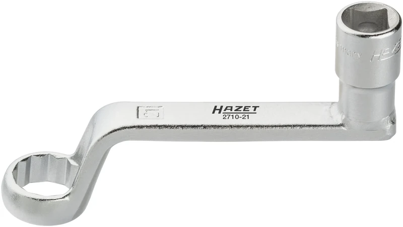 HAZET Fall Adjustment Special Tool (Square 12.5 mm (1/2 inch), External Double Hexagonal Profile 21 mm) 2710-21 - Image 1