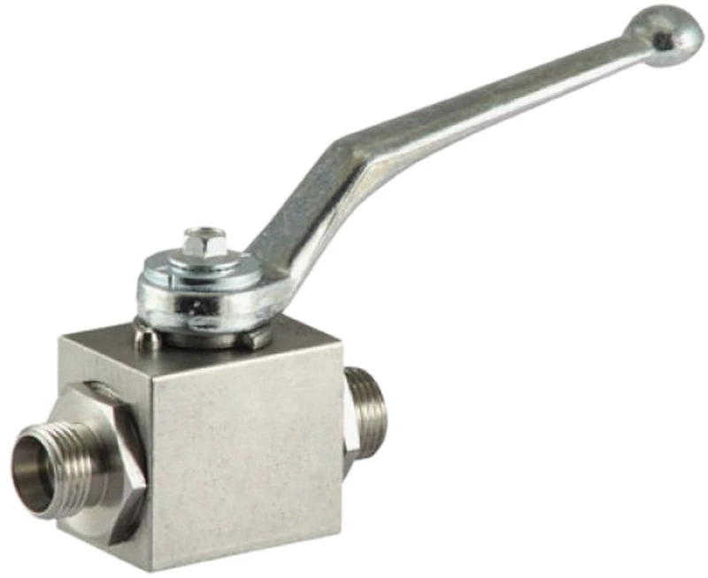 TrΔle ZGB2V 20 S 2 ways ball valve: tube connector heavy series, Stainless Steel, Ø 20 S