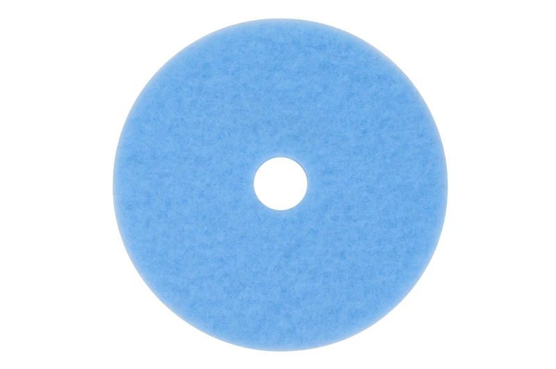 3M 59826-case 3M Sky Blue Hi-Performance Burnish Pad 3050, 17 in, 5/Case, Polyester (Pack of 5)