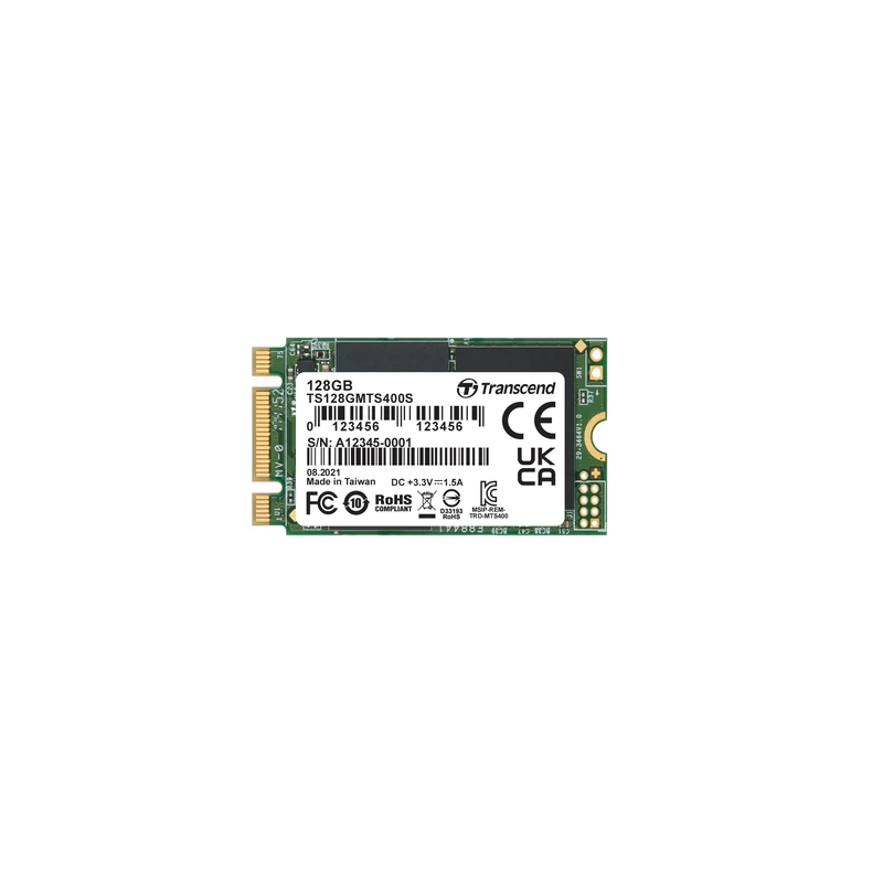 Transcend MTS400S 128GB SATA III 6Gb/s SSD, Read/Write up to 500/150 mb/s with DRAM Cache TS128GMTS400S