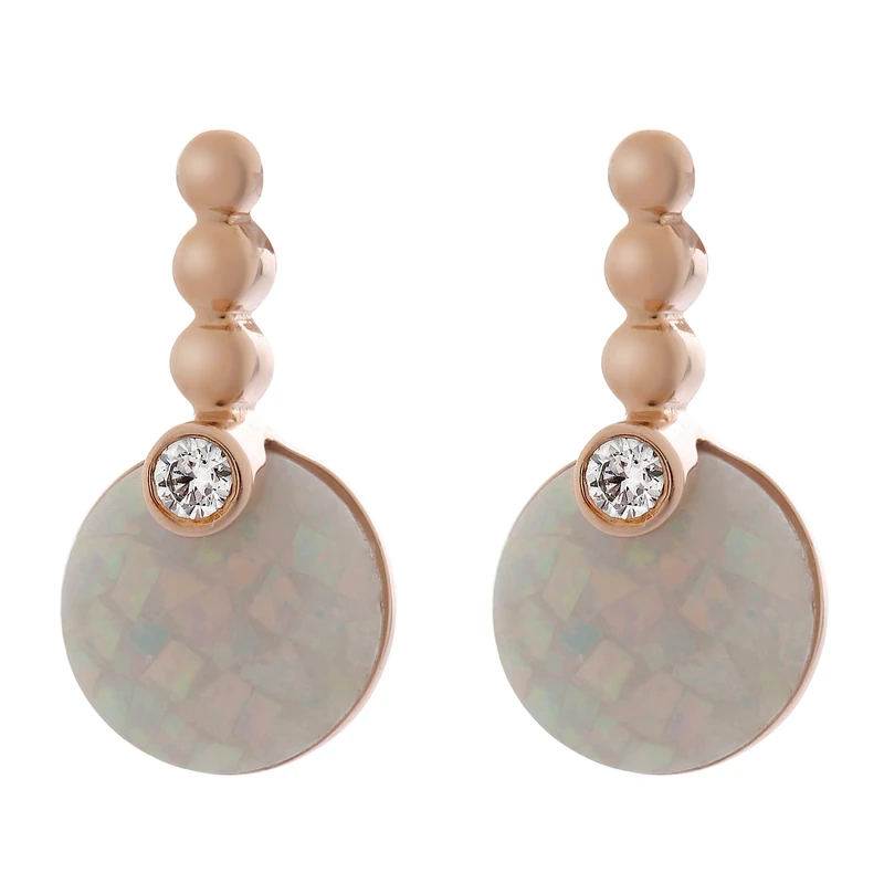 Orphelia Women Silver Dangle & Drop Earrings - ZO-7231/RG