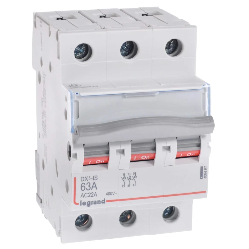 Legrand 406467 DX3 Toggle Switch AUS 3P 63A