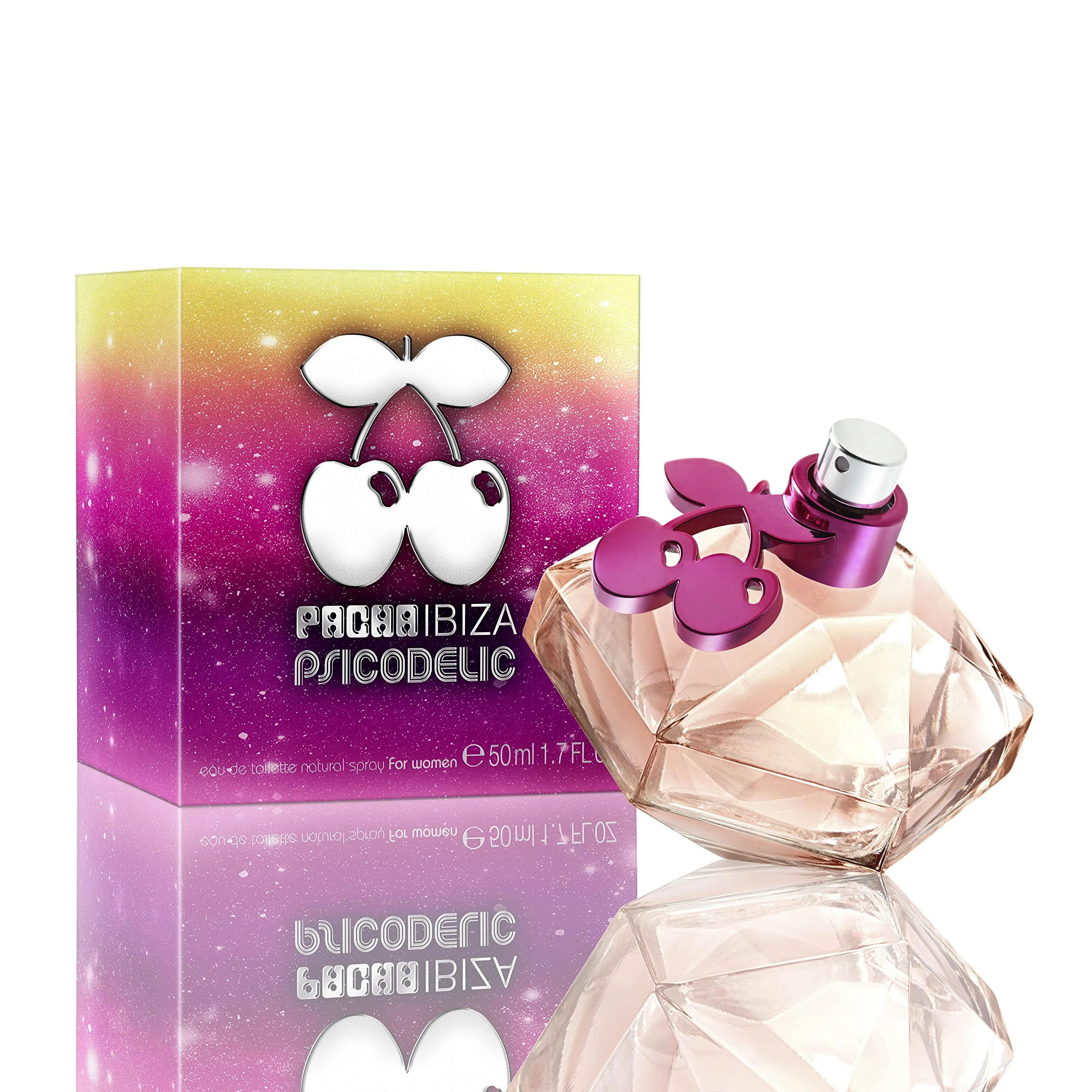 Pacha Ibiza Psicodelic Eau de Toilette for Women - Long Lasting - Modern, Young and Sexy Fragance - Floral and Sweet Notes - Ideal for Day Wear -50 ml