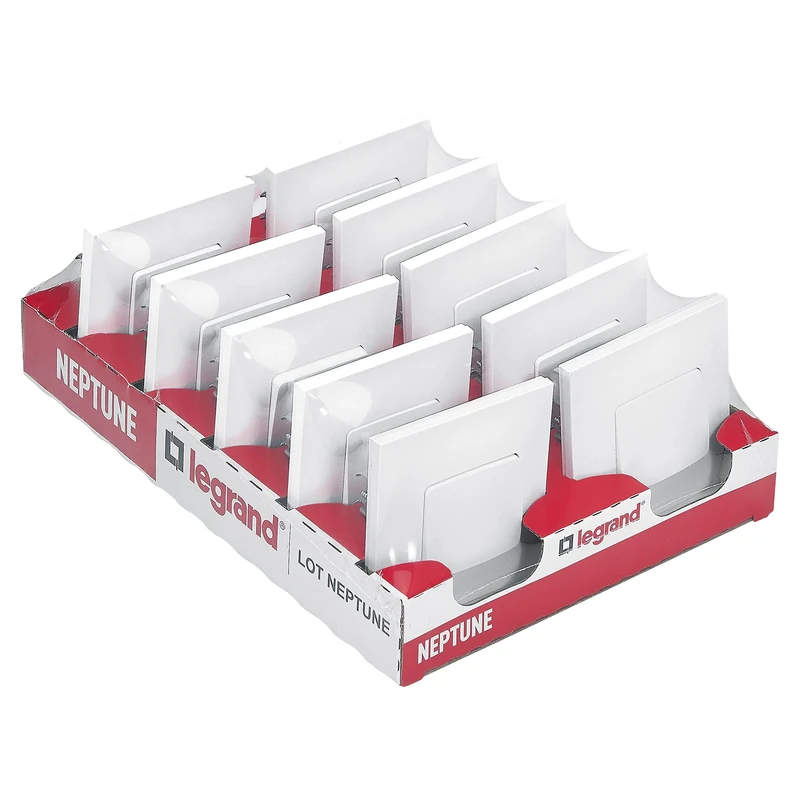 LEGRAND - Neptune 10A 2-Way Switch - One-Piece Light Control - Ready to Install - White - Pack of 10