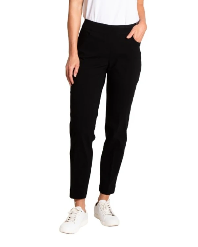 SLIM-SATION Womens Ankle Pant, Black, 4 - Image 1