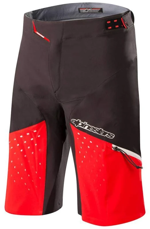 Alpinestars Drop Pro Shorts, Black/Red, Size (32)