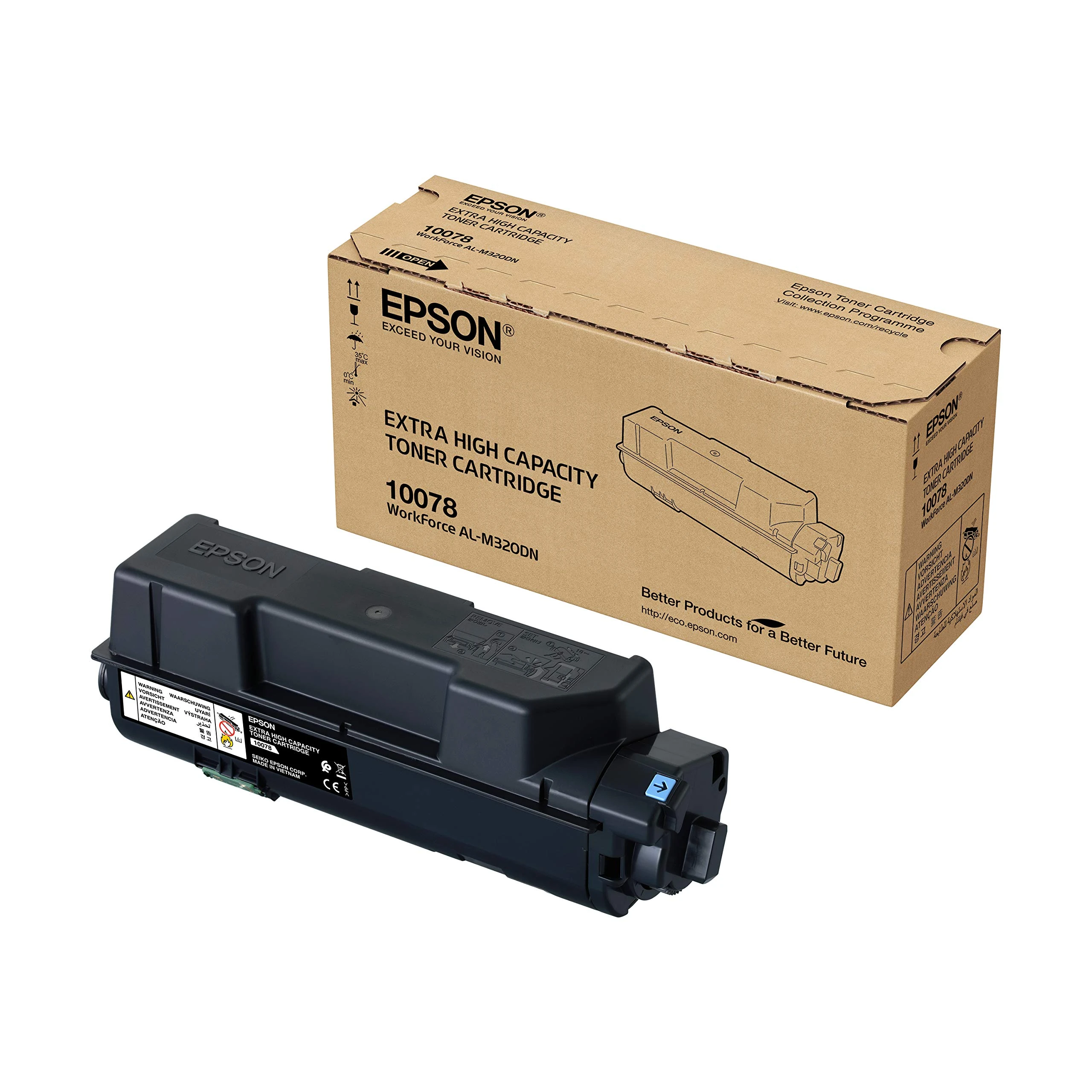 Epson S110078 - Extra High Capacity - Black - Original - Toner Cartridge - for Workforce AL-M320DN, AL-M320DTN