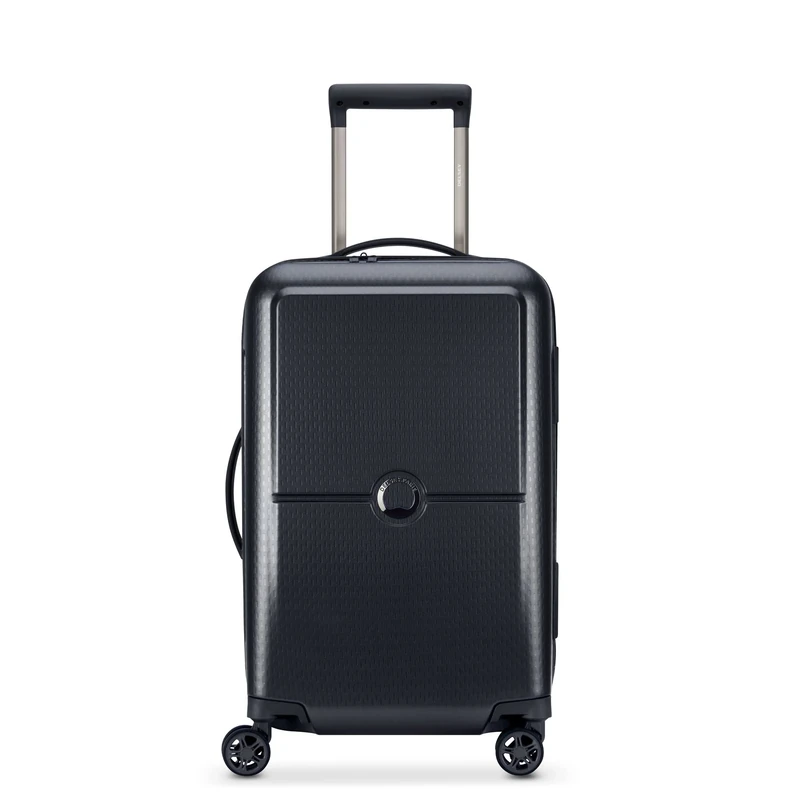 DELSEY Paris - TURENNE - Slim Rigid Cabin Suitcase - 55x40x20 cm - 35 liters - XS - Black