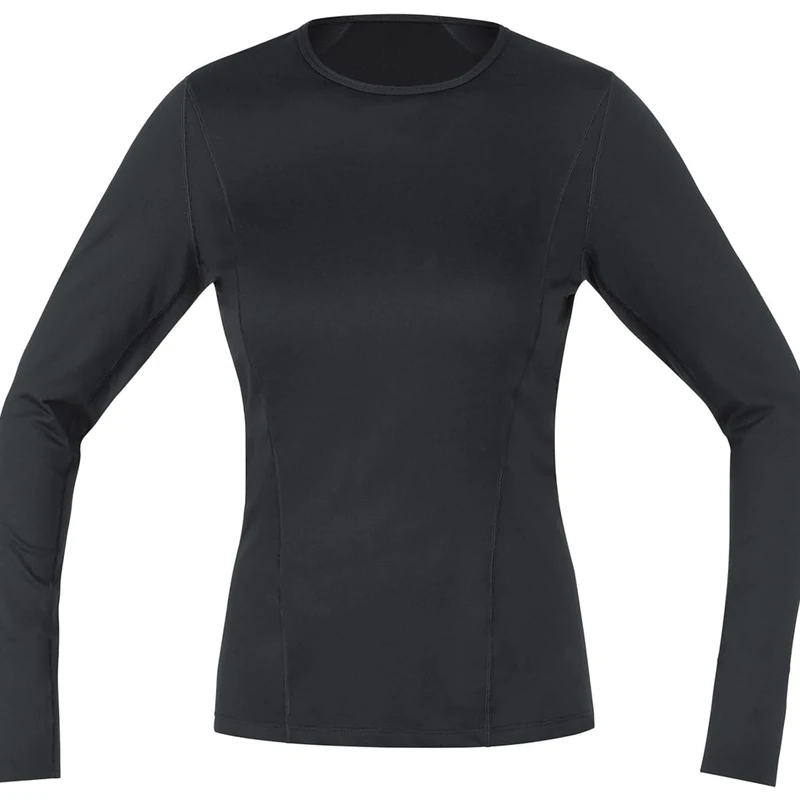 GOREWEAR M Women Base Layer Long Sleeve Shirt, Black, 40 - Image 1