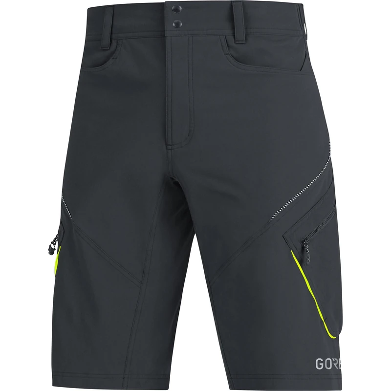 GORE WEAR Men's Shorts, C3, Trail Shorts, Black, S