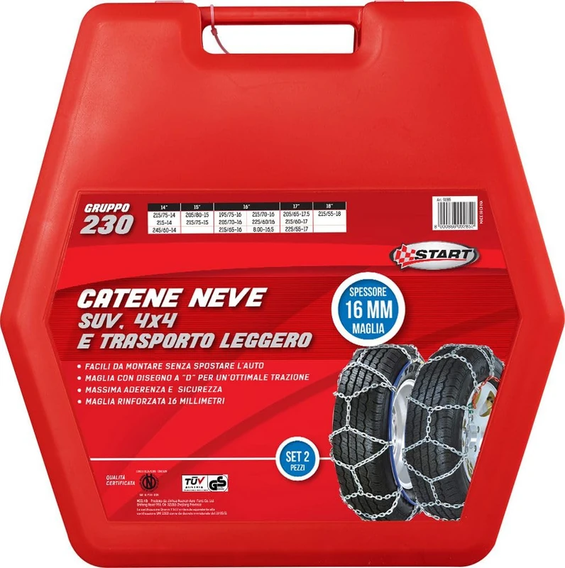 START 16 MM. suv-tl Snow Chains GR.230 â€“ Car Snow Chains
