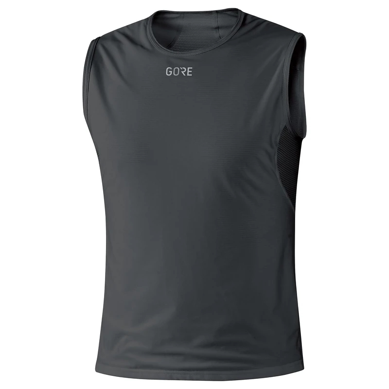 GOREWEAR M WINDSTOPPER Base Layer Sleeveless Shirt Mens, Black, S