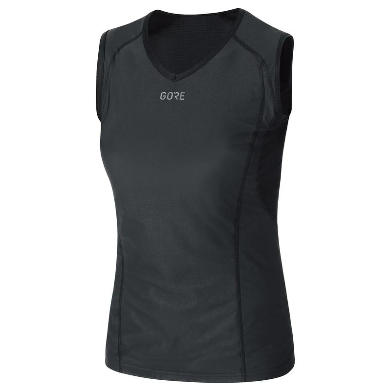 GOREWEAR M WINDSTOPPER Base Layer Sleeveless Shirt Womens, Black, 34