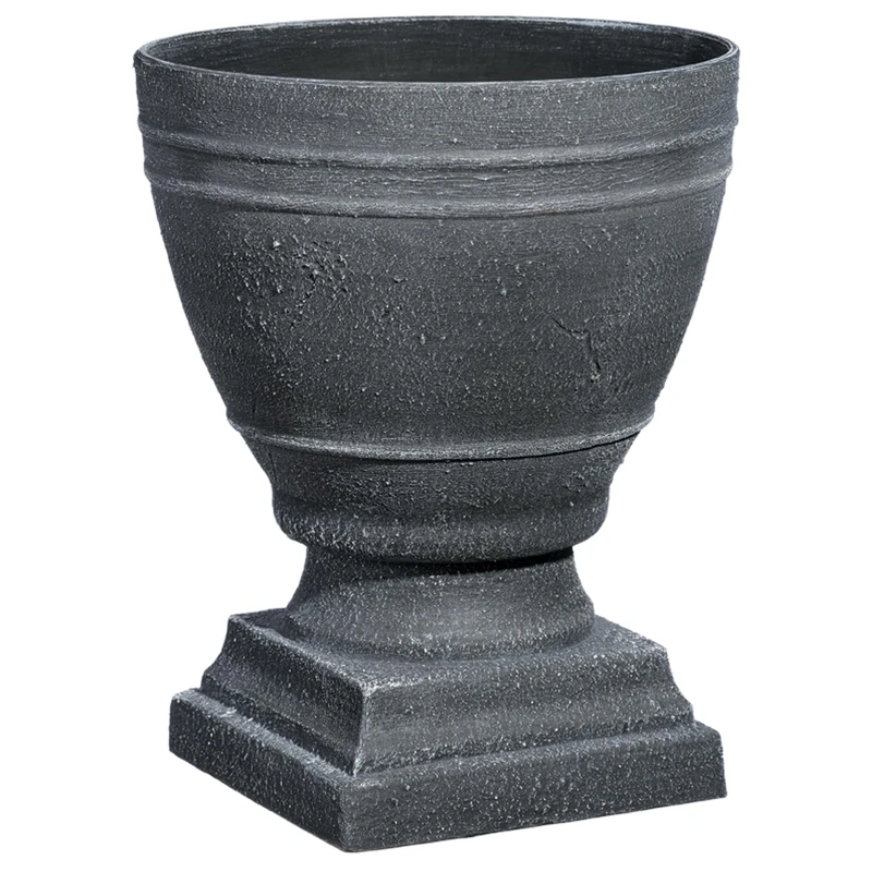 GARDENGOODZ Classic Home and Garden Spartan Urn, Cast Iron, 14.75" Height X 12" Diameter
