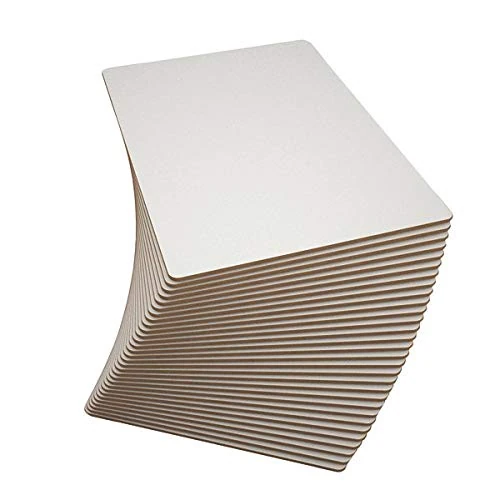 Show-me Rigid Plain Double-Sided Whiteboards, A4 Whiteboard for Dry Wipe and White Board Pens‚ Ideal for Teachers, Classrooms, and Schools, Mini Whiteboard Set (30 Sets)