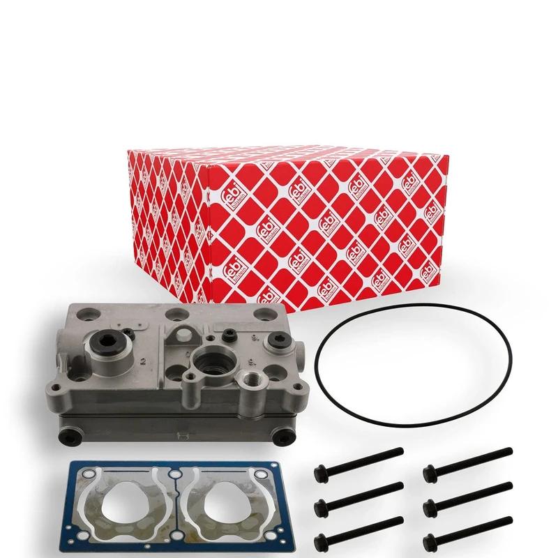 febi bilstein 48312 Cylinder Head for air compressor with valve plate, pack of one