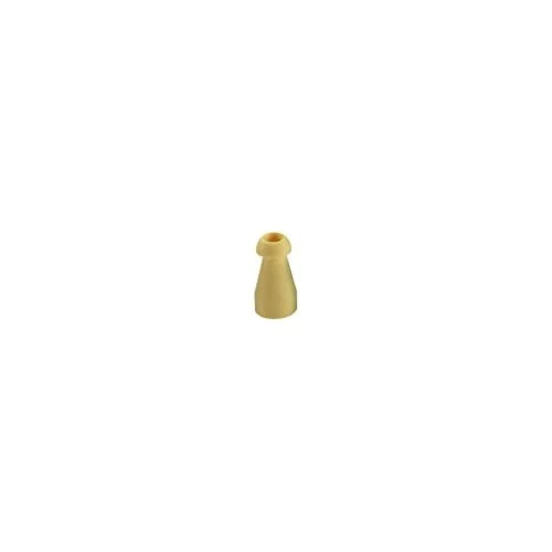 Sanibel 53501 AZE Mushroom Plug, 7 mm, Pack of 100, Yellow - Image 1