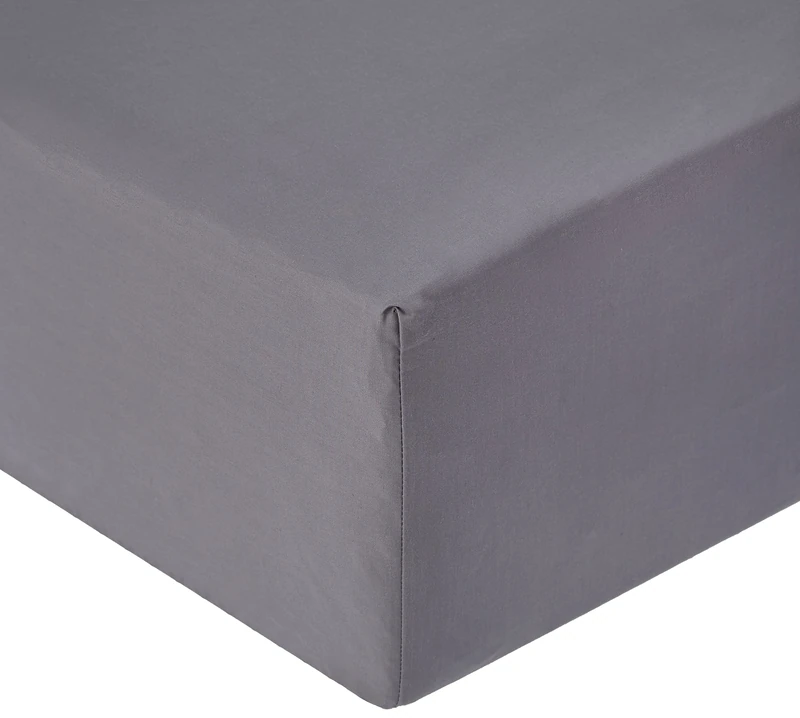 Garnier-Thiebaut 29734 Lana Fitted Sheet Duo Steel 180 x 200 cm Cotton