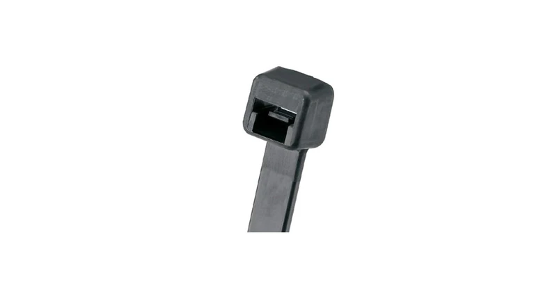 Panduit PLT3S-C0 Pan-Ty Locking Ties, Standard, 11.5" Length, Weather Resistant Nylon 6.6, Black, Pack of 100 - Image 1