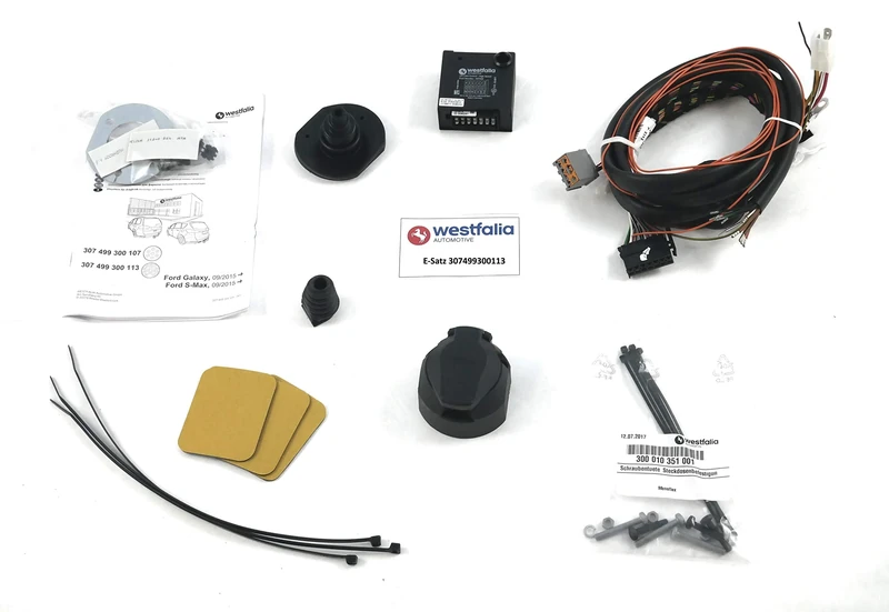 Westfalia-Automotive 307499300113 Wiring Kit 13-Pin and Vehicle-Specific for Ford S-Max and Galaxy 7-Seater (Both from 09/2015)