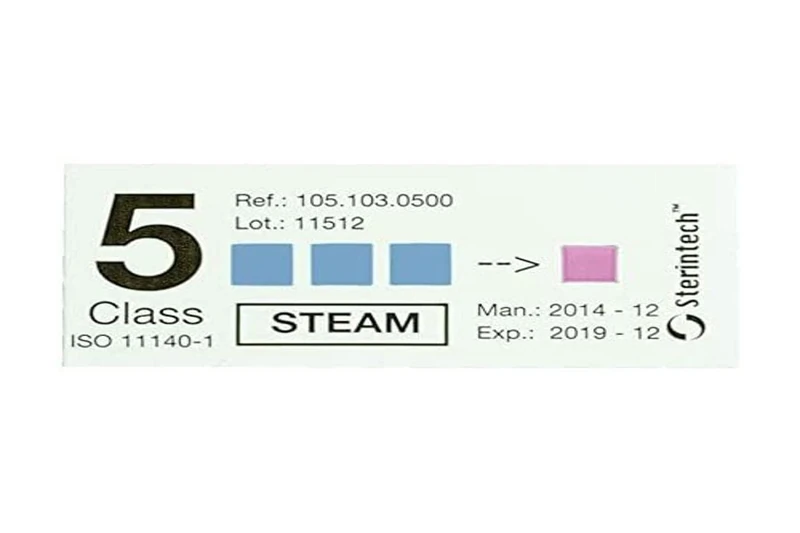 GIMA 35953 Type 5 Steam Sterilisation Indicators - 500 Pack