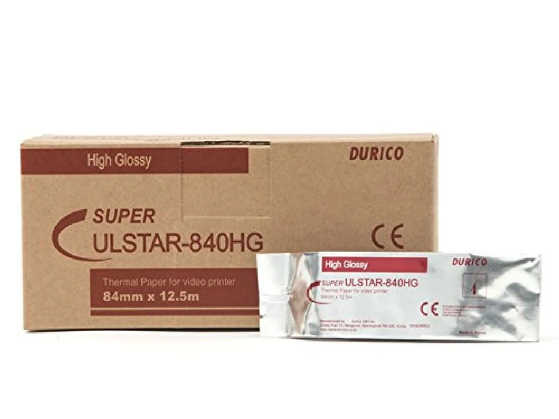 Durico - Videoprinter Paper Compatible SONY UPP-84HG, High Glossy, 84 mm x 12.5 mm, 10 Rolls.