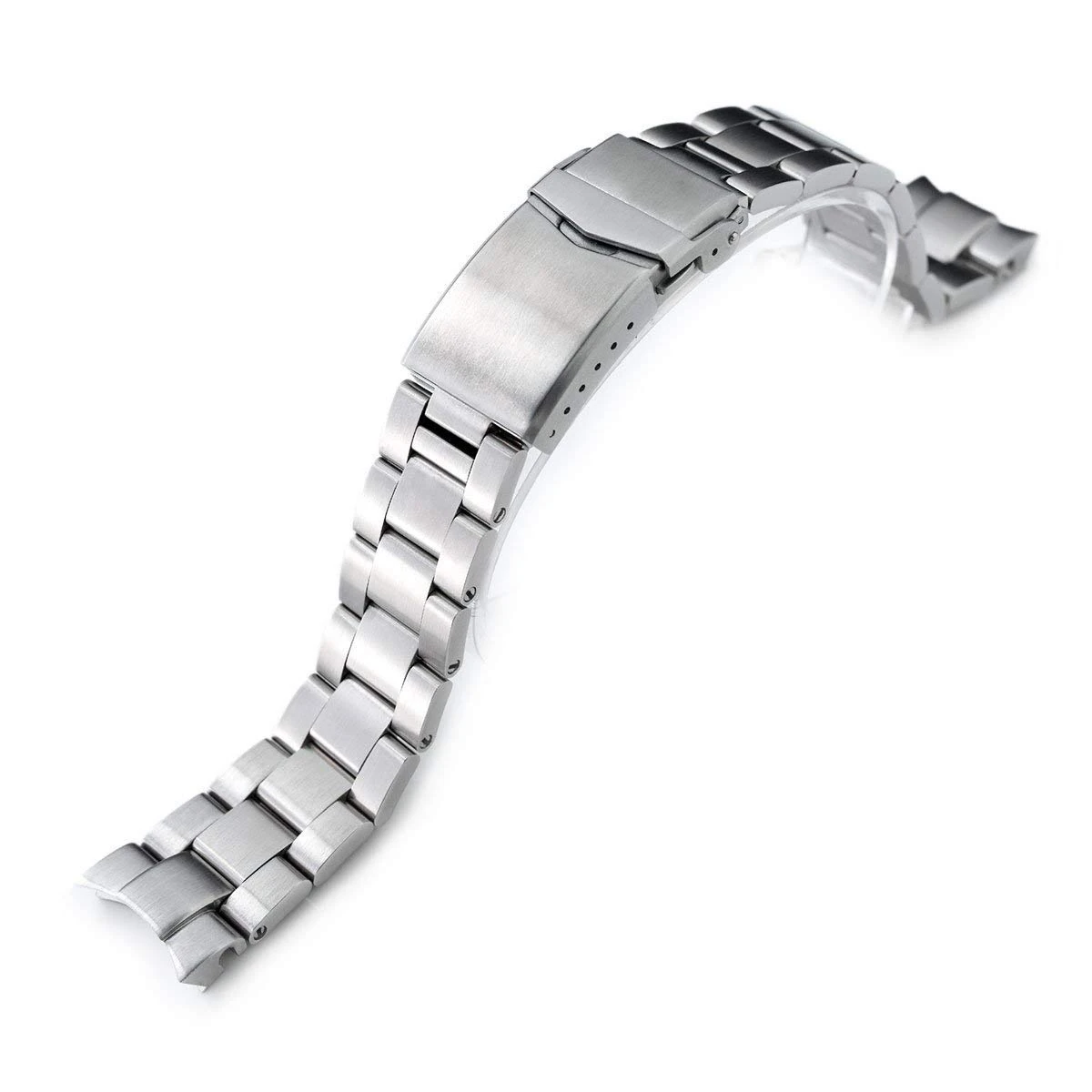 MiLTAT 20mm Super-O Boyer Watch Band compatible with Seiko Alpinist SARB017 SPB155 SBEJ005 Hamilton Khaki H70455733, Silver, Classic